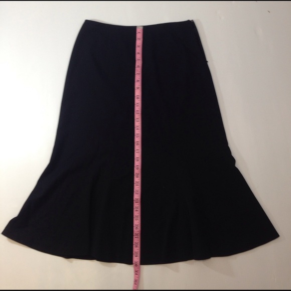 Chaps Black Panel Tulip Full Skirt Skirt Sz 6 modest - Picture 5 of 6